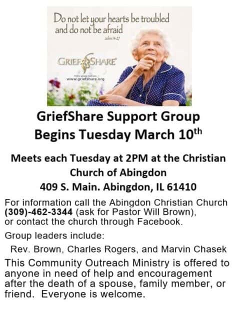 GriefShare – Christian Church (DoC) of Abingdon