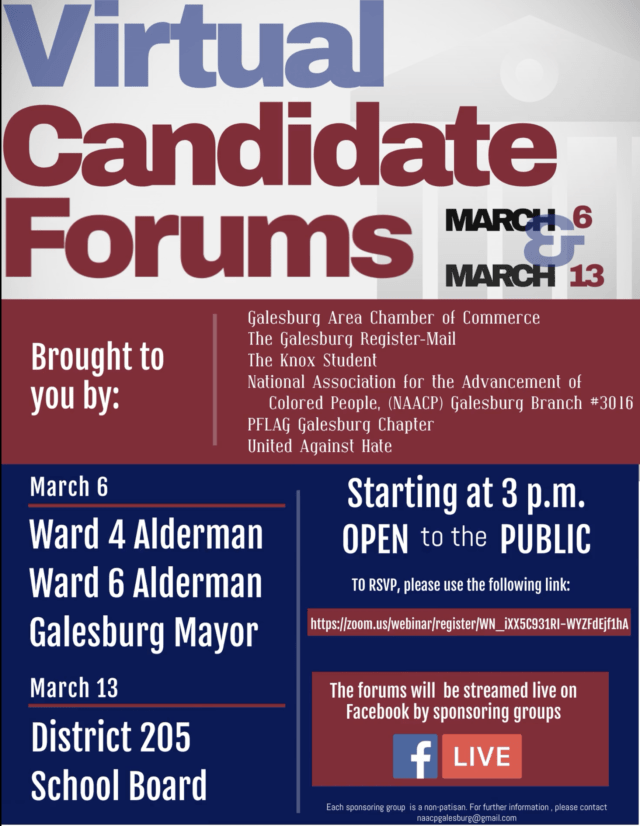 Virtual Candidate Forum for Galesburg District 205 School Board