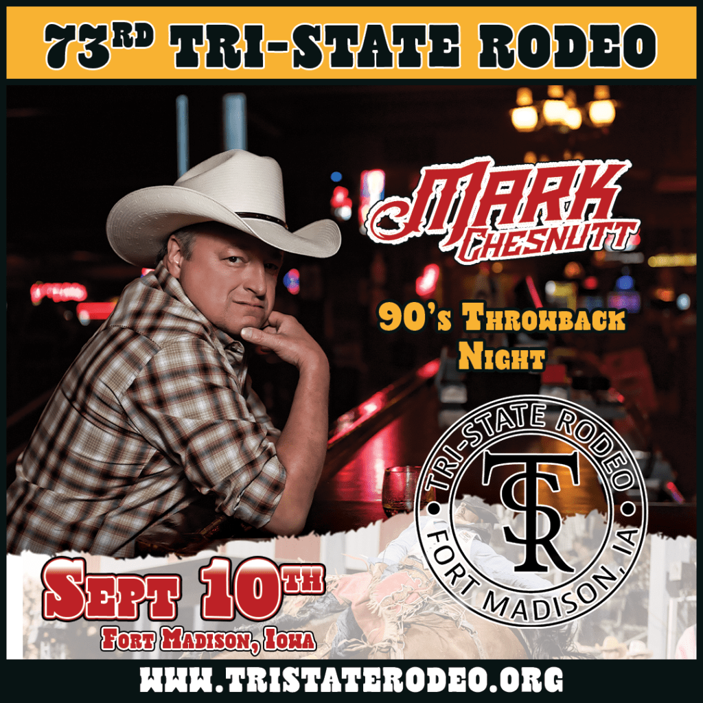 MARK CHESNUTT and DAVID LEE MURPHY at The Tri-State Rodeo in Ft. Madison - Vimarsana News