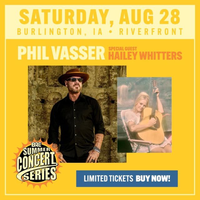 PHIL VASSAR and HAILEY WHITTERS in Burlington