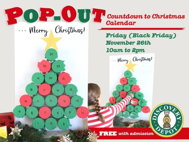 Pop-Out Countdown to Christmas Calendar
