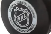 Official game puck from NHL^ National hockey league^ USA