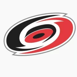 Carolina Hurricanes^ Popular editorial vector logo is printed on white paper.