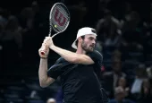 Thomas John "Tommy" Paul of USA during the Rolex Paris Masters^ ATP Masters 1000 tennis tournament^ on November 4^ 2022 at Accor Arena in Paris^ France.