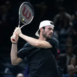 Thomas John "Tommy" Paul of USA during the Rolex Paris Masters^ ATP Masters 1000 tennis tournament^ on November 4^ 2022 at Accor Arena in Paris^ France.
