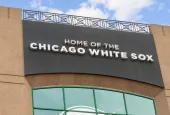 the exterior of MLB's Chicago White Sox's Guaranteed Rate Field. Chicago^ IL^ USA - August 13^ 2024