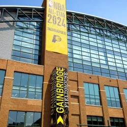 Gainbridge Fieldhouse in Downtown Indianapolis - INDIANAPOLIS^ USA - JUNE 05^ 2023