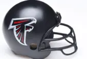 Football Helmet for the Atlanta Falcons of the National Football Conference South.