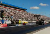NHRA Top Fuel Dragster Series down the lane during the Betway Carolina Nationals. Sep 24^ 2023 - Concord^ NC