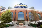 American Family Field is home to Major League Baseball's Milwaukee Brewers. The stadium was previously known as Miller Park. Milwaukee^ WI^ USA - August 10^ 2024