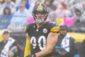 #90 T.J. WATT OLB JACKSONVILLE JAGUARS VS PITTSBURGH STEELERS WEEK 8 OCTOBER 29^ 2023 ACRISURE STADIUM PITTSBURGH PENNSYLVANIA