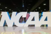NCAA Sign at the Tampa Convention Center During the 2019 NCAA Women's Final Four Tampa Bay Tampa^ Florida / USA - April 6^ 2019