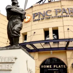 Set on the Allegheny River^ PNC Park is the home of Major League Baseball's Pittsburgh Pirates. Pittsburgh^ PA^ USA - August 5^ 2024