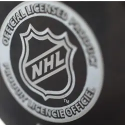 Official game puck from NHL^ National hockey league^ USA.