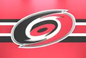 Emblem of the Carolina Hurricanes. The Carolina Hurricanes are a professional ice hockey team. Logo for presentation or infographics. 3D render. 3D Illustration
