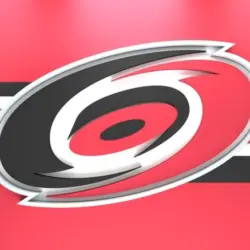 Emblem of the Carolina Hurricanes. The Carolina Hurricanes are a professional ice hockey team. Logo for presentation or infographics. 3D render. 3D Illustration