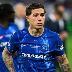Enzo Fernandez - The final match UEFA Europa Conference League Real Betis vs Chelsea FC at Wroclaw Stadium. WROCLAW^ POLAND - 28 MAY^ 2025