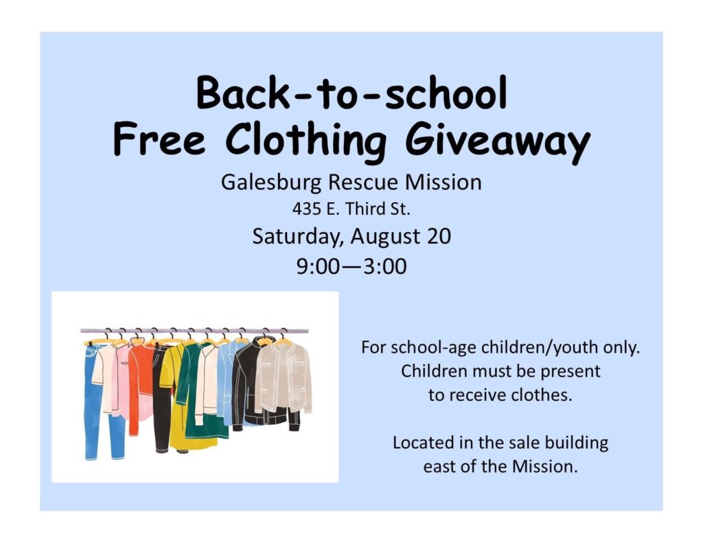 BacktoSchool Free Clothing Giveaway WGIL 93.7 FM & 1400 AM