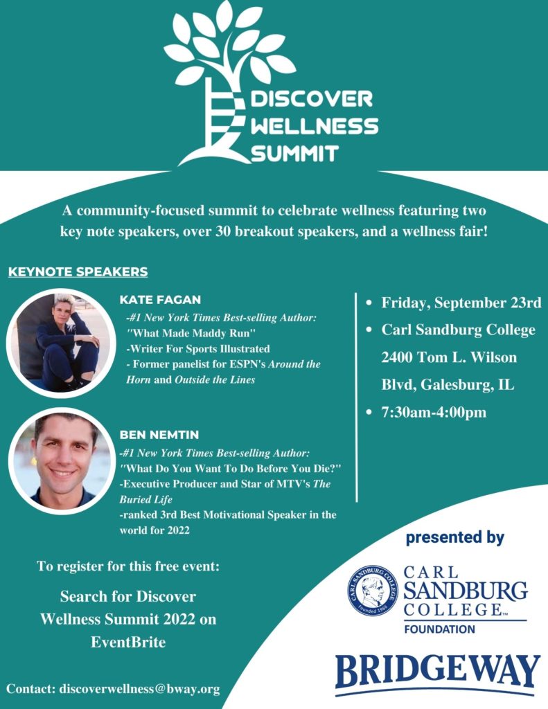 Bridgeway featuring two nationally acclaimed speakers at Discover Wellness Summit - Vimarsana News