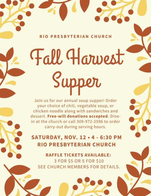 Rio Presbyterian Church Soup Supper | WGIL 93.7 FM & 1400 AM