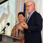 The Galesburg Chamber of Commerce hosted its 44th Annual Thanksgiving Luncheon on Monday, Nov. 21, 2022, at Cedar Creek Hall. Scott and Melany Baldwin, owners of Orange Cup Java Station, served as the keynote speakers. (Photos by Bill Gaither)