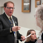 The Galesburg Chamber of Commerce hosted its 44th Annual Thanksgiving Luncheon on Monday, Nov. 21, 2022, at Cedar Creek Hall. Pictured is Chamber of Commerce board member Doug Gibb. (Photos by Bill Gaither)