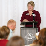 The Galesburg Chamber of Commerce hosted its 44th Annual Thanksgiving Luncheon on Monday, Nov. 21, 2022, at Cedar Creek Hall. Pictured is Chamber of Commerce Executive Director Pam Gaither. (Photos by Bill Gaither)