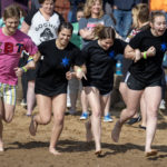2023-Polar-Plunge-082: Hundreds watched or participated in the 2023 Law Enforcement Torch Run Polar Plunge to support Special Olympics Illinois athletes on Sunday, Feb. 26, 2023, at Lake Storey in Galesburg. (STEVE DAVIS/SeedCo Media) #PlungeIllinois