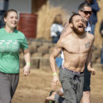 2023-Polar-Plunge-078: Hundreds watched or participated in the 2023 Law Enforcement Torch Run Polar Plunge to support Special Olympics Illinois athletes on Sunday, Feb. 26, 2023, at Lake Storey in Galesburg. (STEVE DAVIS/SeedCo Media) #PlungeIllinois