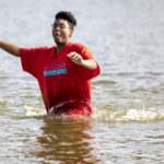 2023-Polar-Plunge-095: Hundreds watched or participated in the 2023 Law Enforcement Torch Run Polar Plunge to support Special Olympics Illinois athletes on Sunday, Feb. 26, 2023, at Lake Storey in Galesburg. (STEVE DAVIS/SeedCo Media) #PlungeIllinois