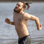 2023-Polar-Plunge-081: Hundreds watched or participated in the 2023 Law Enforcement Torch Run Polar Plunge to support Special Olympics Illinois athletes on Sunday, Feb. 26, 2023, at Lake Storey in Galesburg. (STEVE DAVIS/SeedCo Media) #PlungeIllinois