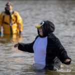 2023-Polar-Plunge-070: Hundreds watched or participated in the 2023 Law Enforcement Torch Run Polar Plunge to support Special Olympics Illinois athletes on Sunday, Feb. 26, 2023, at Lake Storey in Galesburg. (STEVE DAVIS/SeedCo Media) #PlungeIllinois
