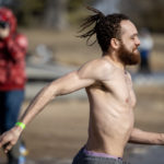 2023-Polar-Plunge-079: Hundreds watched or participated in the 2023 Law Enforcement Torch Run Polar Plunge to support Special Olympics Illinois athletes on Sunday, Feb. 26, 2023, at Lake Storey in Galesburg. (STEVE DAVIS/SeedCo Media) #PlungeIllinois