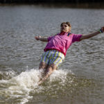2023-Polar-Plunge-088: Hundreds watched or participated in the 2023 Law Enforcement Torch Run Polar Plunge to support Special Olympics Illinois athletes on Sunday, Feb. 26, 2023, at Lake Storey in Galesburg. (STEVE DAVIS/SeedCo Media) #PlungeIllinois
