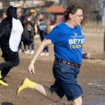 2023-Polar-Plunge-068: Hundreds watched or participated in the 2023 Law Enforcement Torch Run Polar Plunge to support Special Olympics Illinois athletes on Sunday, Feb. 26, 2023, at Lake Storey in Galesburg. (STEVE DAVIS/SeedCo Media) #PlungeIllinois