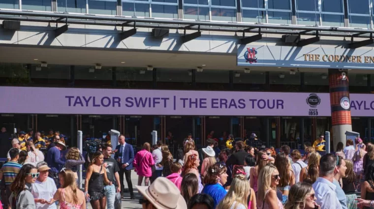 Melbourne^ Victoria^ Australia. 02-16-2024. 96^000 Attendance at Taylor Swift's ERAS Tour.