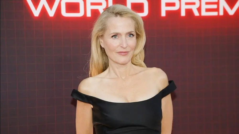 Gillian Anderson at the World Premiere of Tron Ares at the TCL Chinese Theatre IMAX LOS ANGELES - OCTOBER 6^ 2025