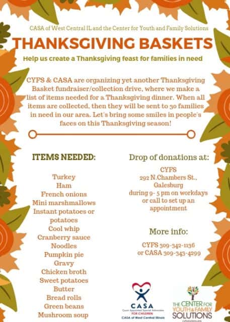 Thanksgiving for Families in Need from CASA & CYFS