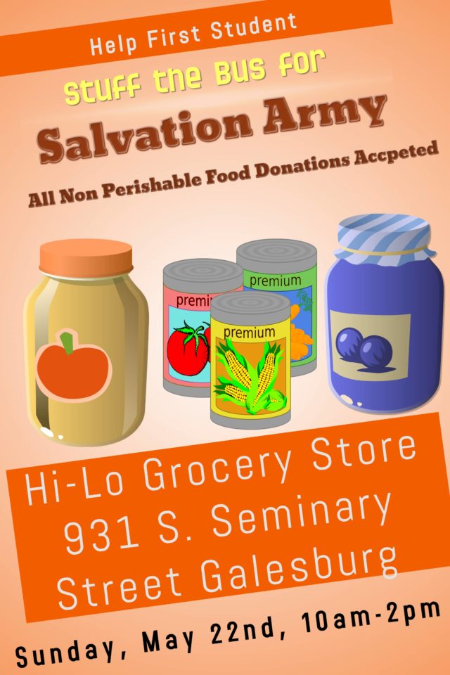 First Student Stuff the Bus for Salvation Army