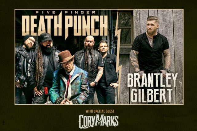 FIVE FINGER DEATH PUNCH and BRANTLEY GILBERT in Des Moines