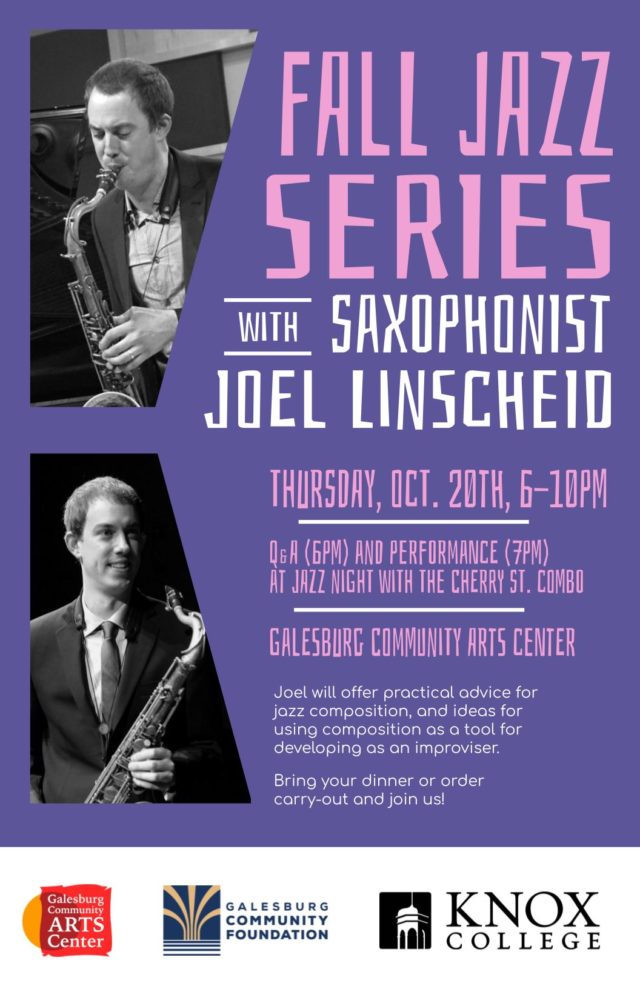 Fall Jazz Series with Saxophonist Joel Linscheid - Vimarsana News
