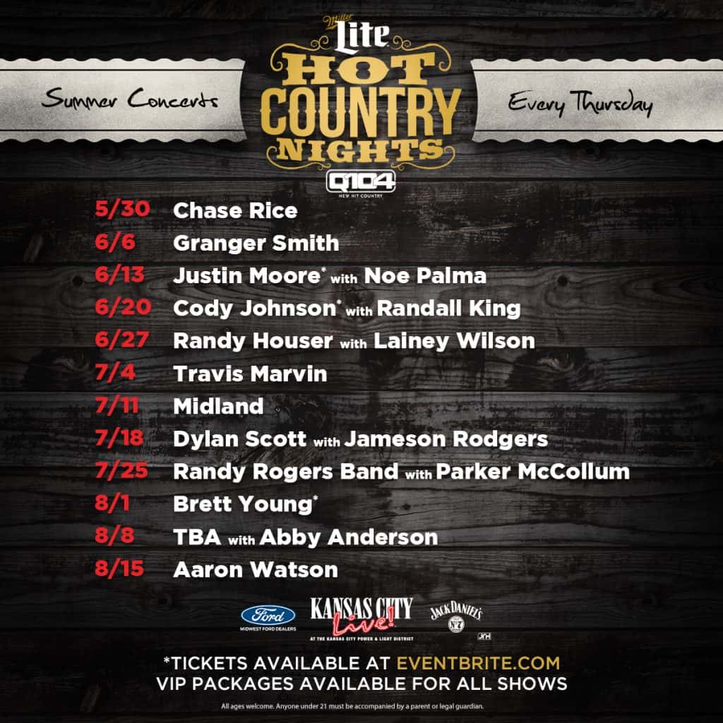 Hot Country Nights 2019! Q104 New Hit Country