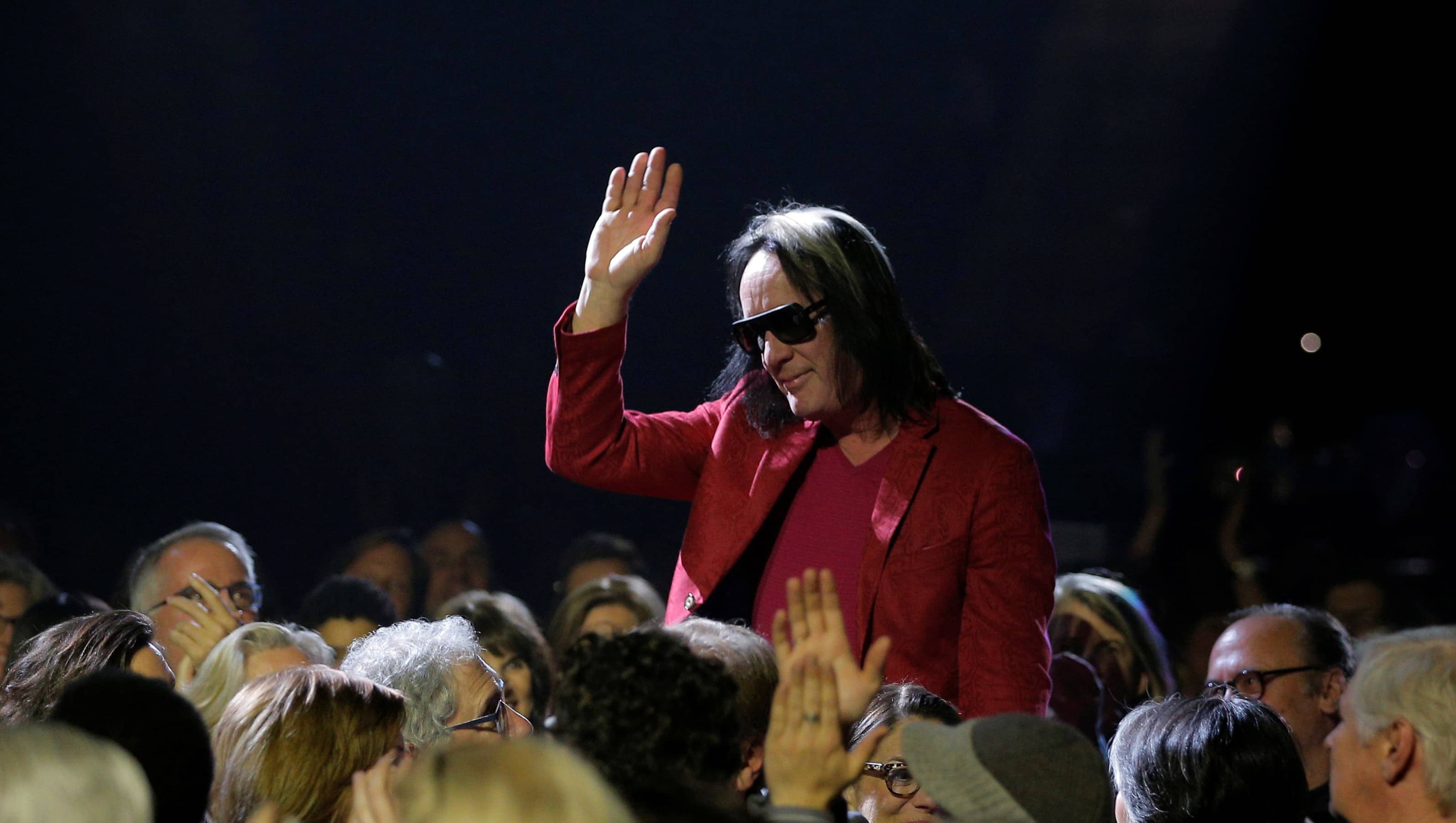 honorary-degree-recipient-and-musician-todd-rundgren-is-introduced-at-the-berklee-college-of-music-commencement-concert-in-boston