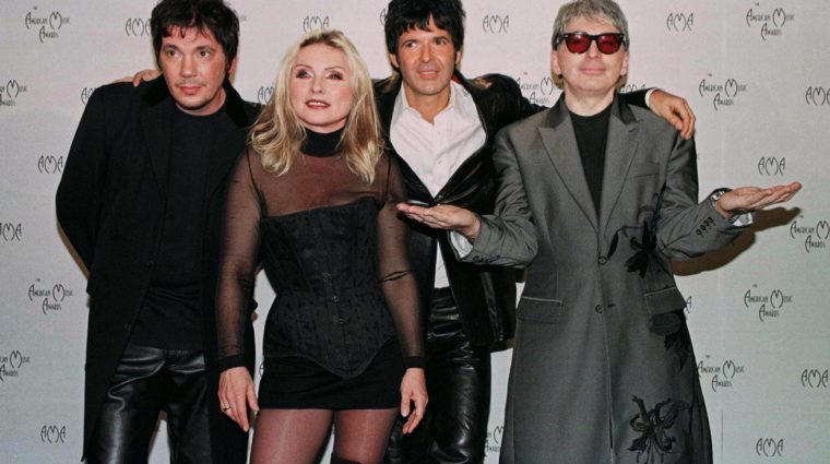 members-of-the-pop-group-blondie-and-lead-singer-debbie-harry-pose-for-photographers-at-the-26th-ann