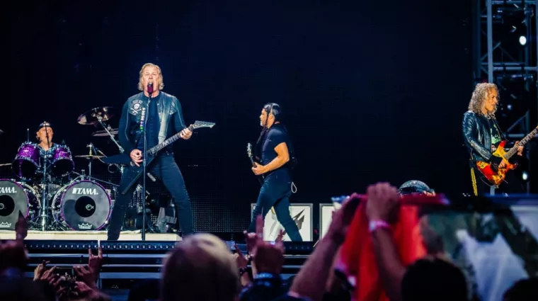 Metallica performs in concert at Johan Cruijff ArenA^ Amsterdam on June 11^ 2019.