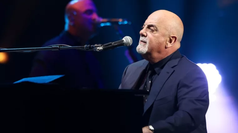 Singer Billy Joel performs in concert at Madison Square Garden on November 21^ 2016 in New York City.