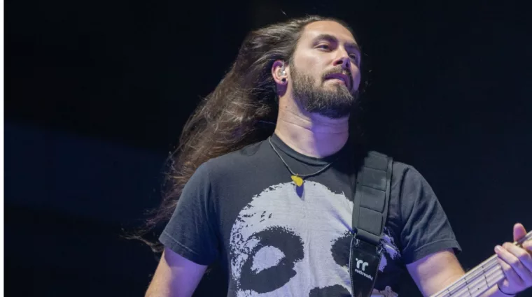 Kyle Konkiel^ bassist for Bad Wolves at Tribute Communities Centre^ Oshawa Ontario Canada 11/30/2018