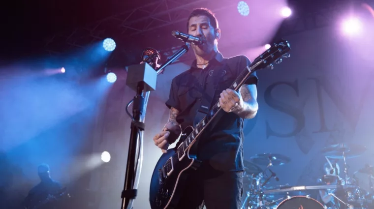 Singer/guitarist Sully Erna from Godsmack perform live at Manchester Academy Uk. Manchester^United Kingdom^ 9th october 2022