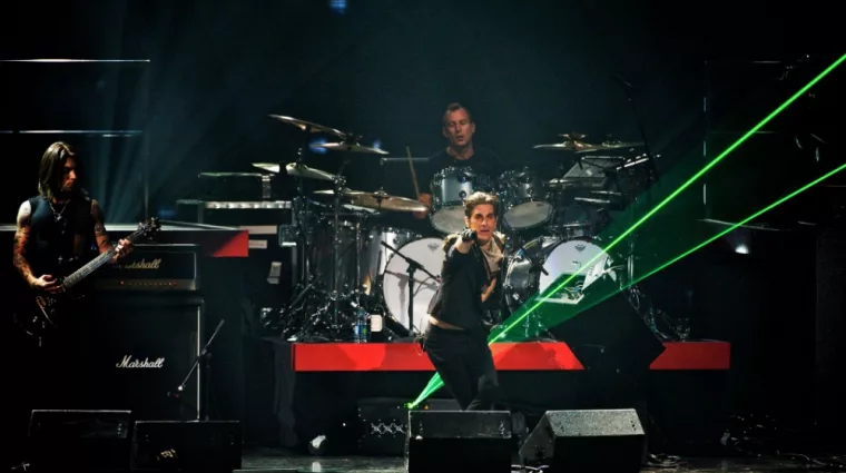 Perry Farrell and Jane's Addiction perform at the inaugural iHeartRadio Music Festival at the MGM Grand Garden Arena. Las Vegas^ NV^ USA: September 23^ 2011