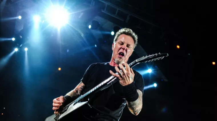Metallica performing live at Olimpiysky stadium on April 24^ 2010 in Moscow^ Russia.